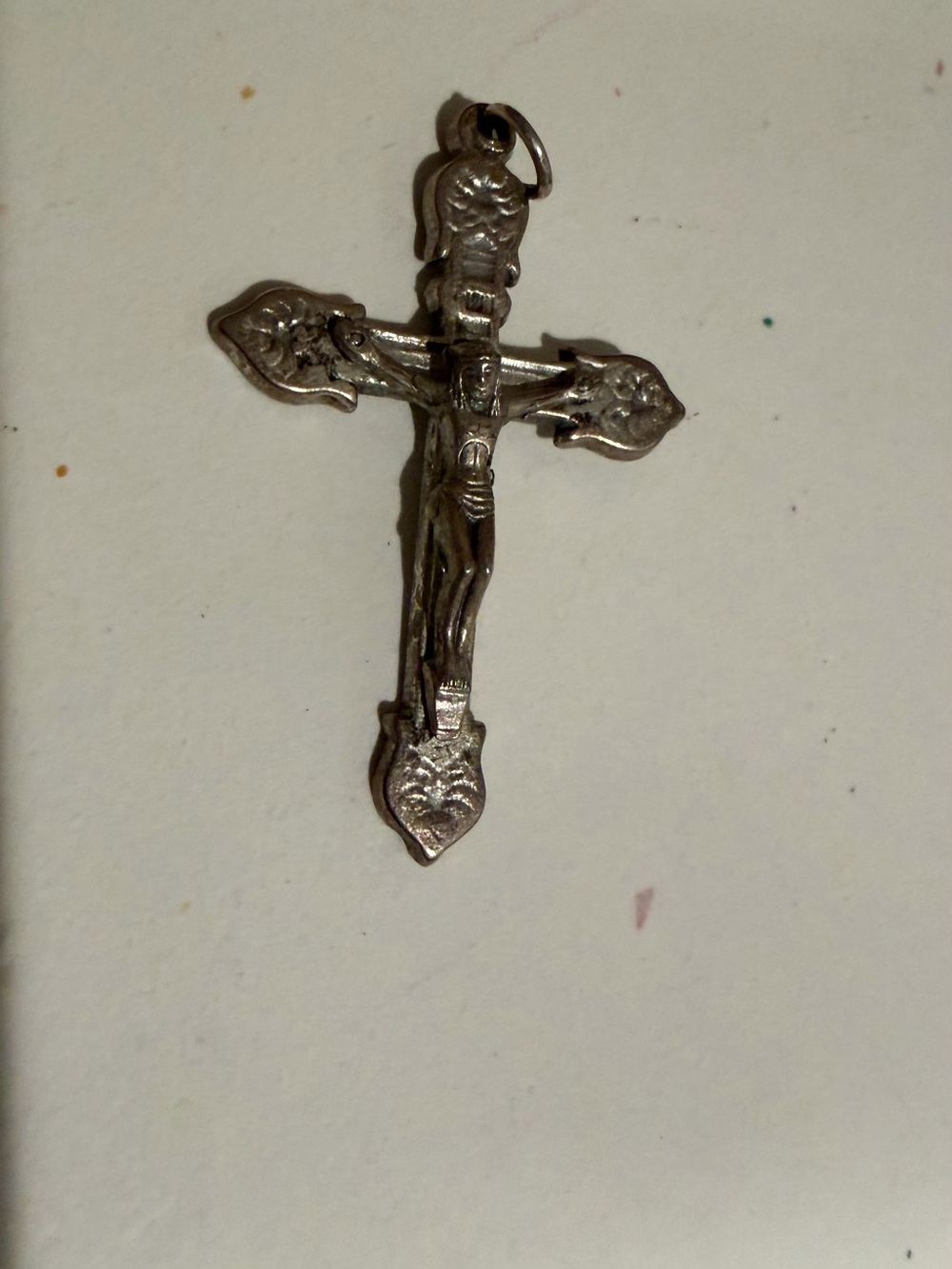Silver-tone Crucifix Pendant